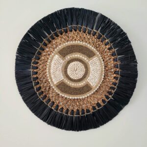 Zwart/bruin wanddecoratie XL