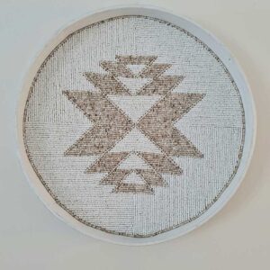 Ronde kralen bamboe dienblad 3