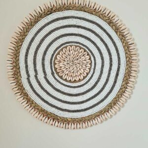 Zilver wit wanddecoratie Rani